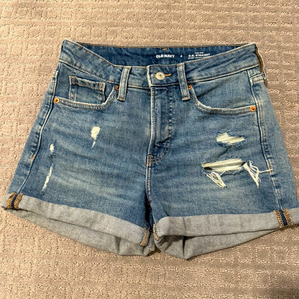 Old Navy Women's Blue Denim Shorts size 0